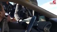 کتک خوردن راننده متخلف توسط مامور راهنمایی رانندگی+فیلم