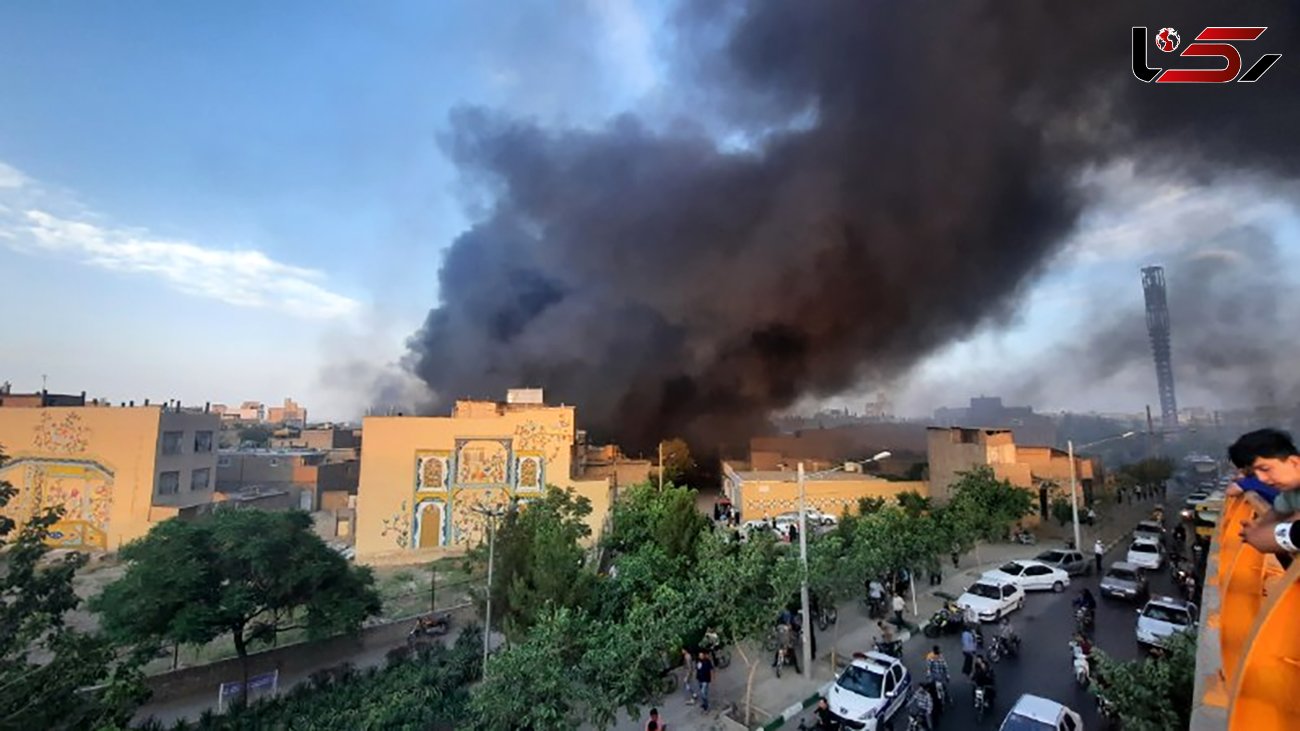 آتش سوزی بزرگ در مشهد