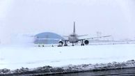 آخرین وضعیت پروازهای ۲ فرودگاه پایتخت در نخستین برف پاییزی + جزئیات