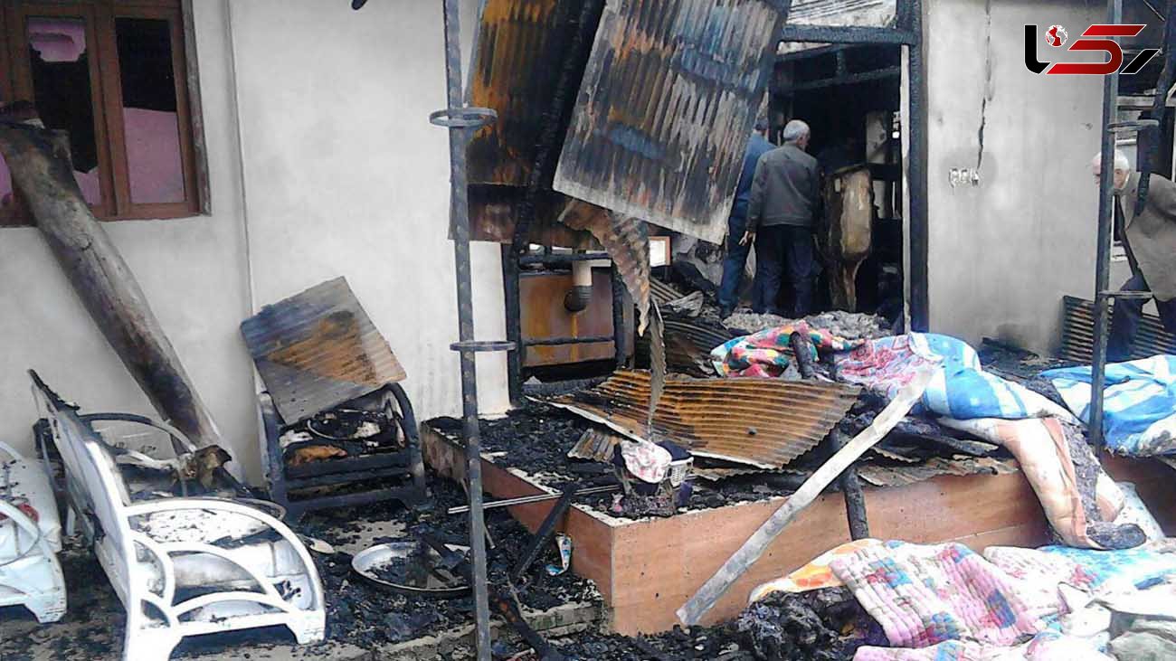  آتش سوزی هولناک خانه مسکونی در کازرون 
