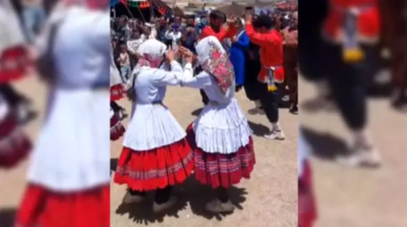 فیلم اجرای رقص‌های مختلط  زن و مرد این بار در جشنواره ایلات و عشایر خراسان‌شمالی !