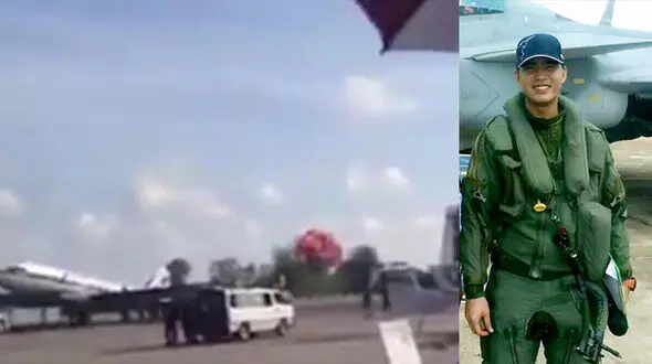 لحظه وحشتناک سقوط هواپیمای نظامی در تایلند+ تصاویر 