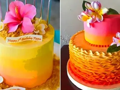 کیک تم ساحل و دریا؛ جشن تولد شما با بوی دریا متفاوت‌ تر از همیشه