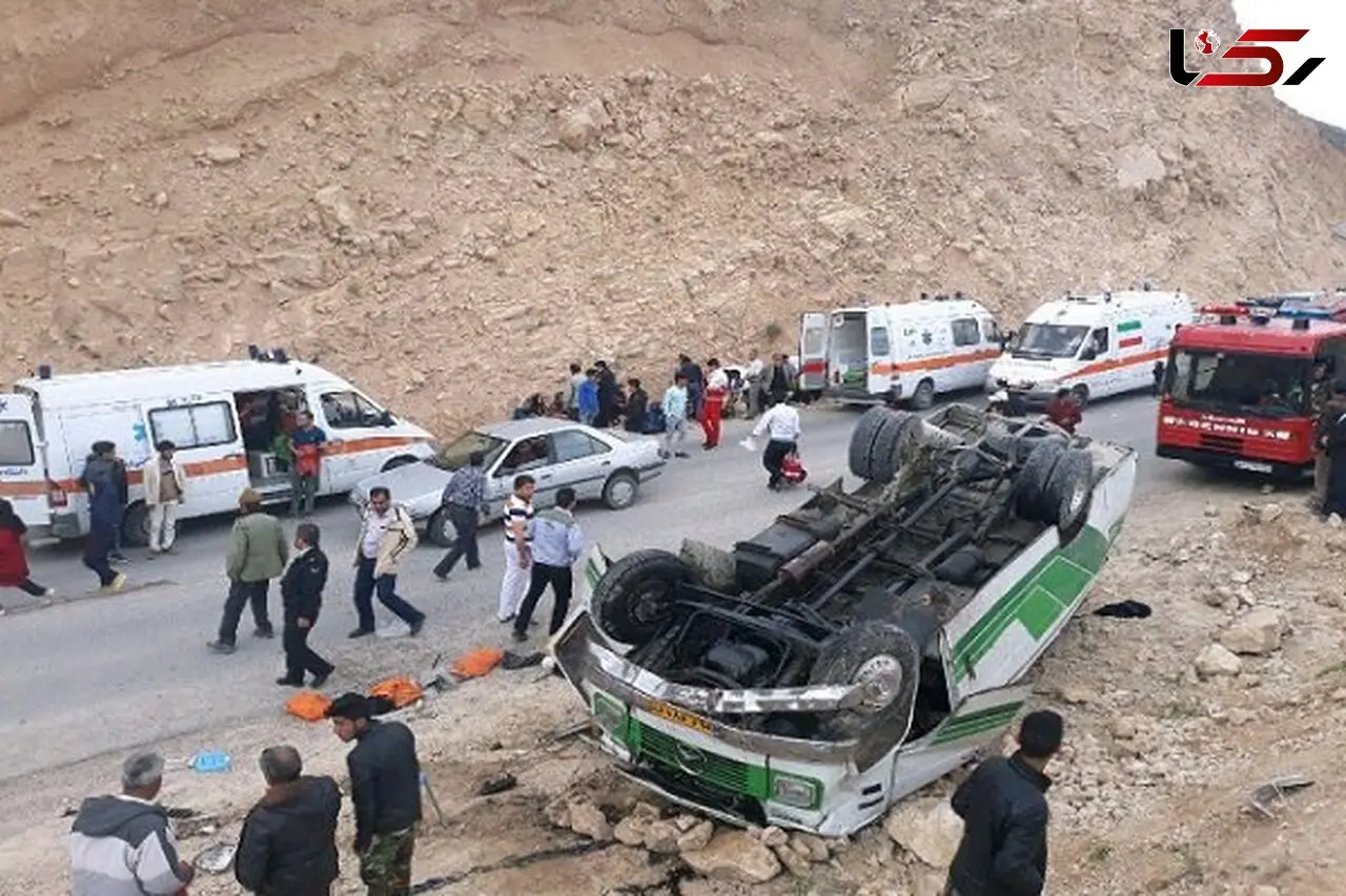 عکس جگر سوز از دانش آموز فوت شده در حادثه واژگونی مینی بوس جاده پارس آباد