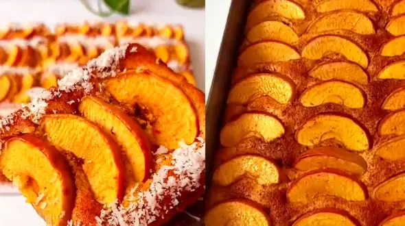 کیک باقلوای سیب گزینه عالی برای عصرانه + فیلم