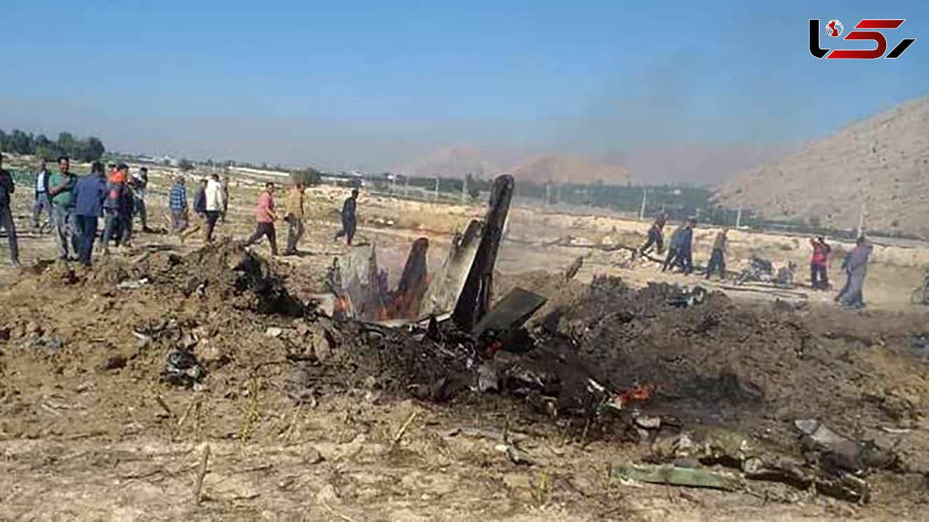 اولین فیلم و عکس از سقوط هواپیما در کازرون / خلبان زنده است + جزییات