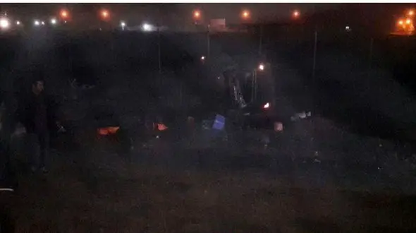 یک کشته و چند زخمی در واژگونی خودرو در اردبیل+تصاویر