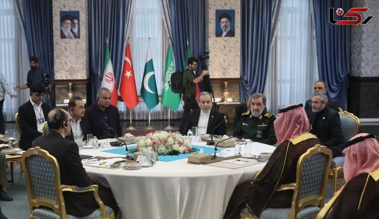 فیلم/ نشست چهارجانبه ایران، پاکستان، عربستان و ترکیه در تهران آغاز شد