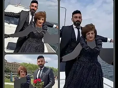 عکس ها / ازدواج پسر ایرانی با پیرزن 90 ساله انگلیسی : من عاشقشم بخاطر ثروتش باهاش ازدواج نکردم و ... / عاشقانه های تایتانیکی که ...