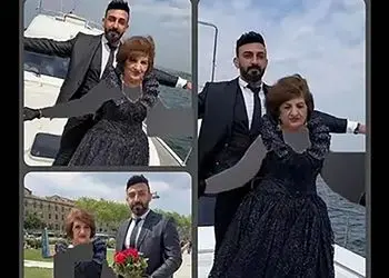 عکس ها / ازدواج پسر ایرانی با پیرزن 90 ساله انگلیسی : من عاشقشم بخاطر ثروتش باهاش ازدواج نکردم و ... / عاشقانه های تایتانیکی که ...