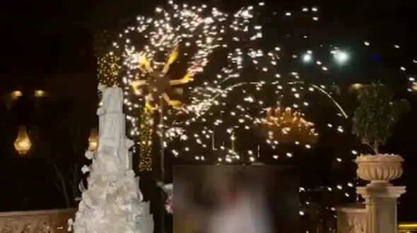 فیلم پربازدید عروسی فوق مجلل و تریلیاردی آقازاده ایرانی در اوج بحران اقتصادی مردم ! /  خانم بلاگر معروف دعوت بود و جهانی اش کرد !