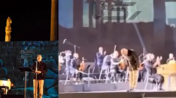 غوغا در تخت جمشید / علیرضا قربانی کنسرت موفقی را در تخت جمشید برگزار کرد + فیلم