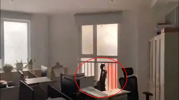 فیلمبردای ترسناک یک مرد وسط آتش ! / شما بودید فیلم می گرفتید یا فرار !