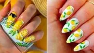 ناخن‌ هایی با طرح لیمو؛ استایلی متفاوت برای دوستداران انرژی مثبت