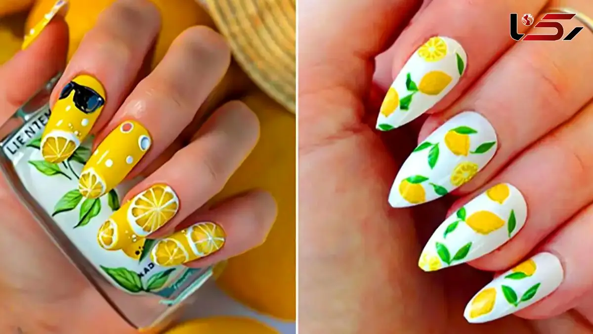ناخن‌ هایی با طرح لیمو؛ استایلی متفاوت برای دوستداران انرژی مثبت