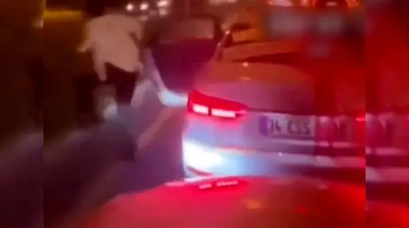 فیلم فرار عجیب داماد از کاروان عروسی ! / همه میهمانان شوکه شدند !