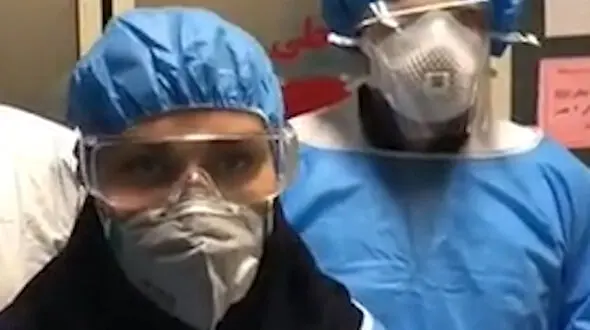 فداکاری پرستاری که با همسری مبتلا به ام اس به کرونایی ها خدمت می کند + فیلم