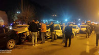 تصادف زنجیره‌ای در جاده خاوران / 11 خودرو تصادف کردند + وضعیت مصدومان
