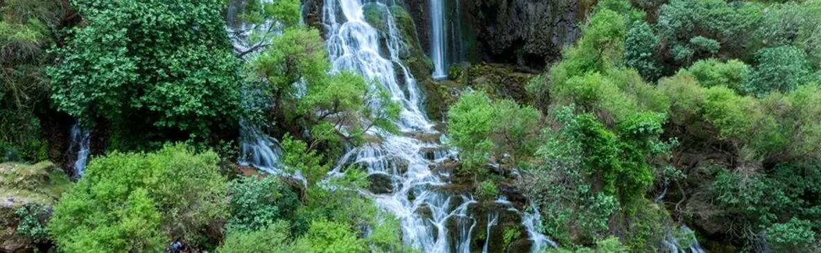 آبشار لندی؛ نگین طبیعی چهارمحال و بختیاری + فیلم