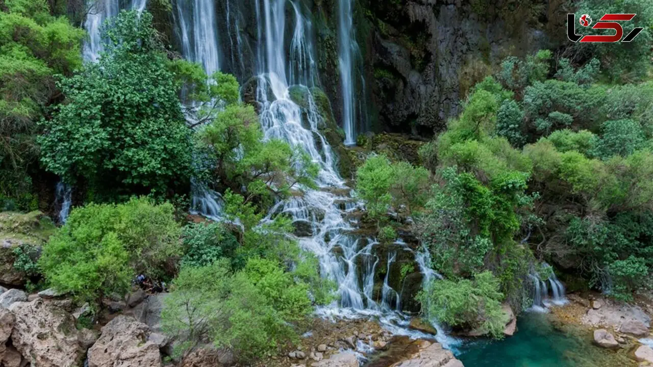 آبشار لندی؛ نگین طبیعی چهارمحال و بختیاری + فیلم