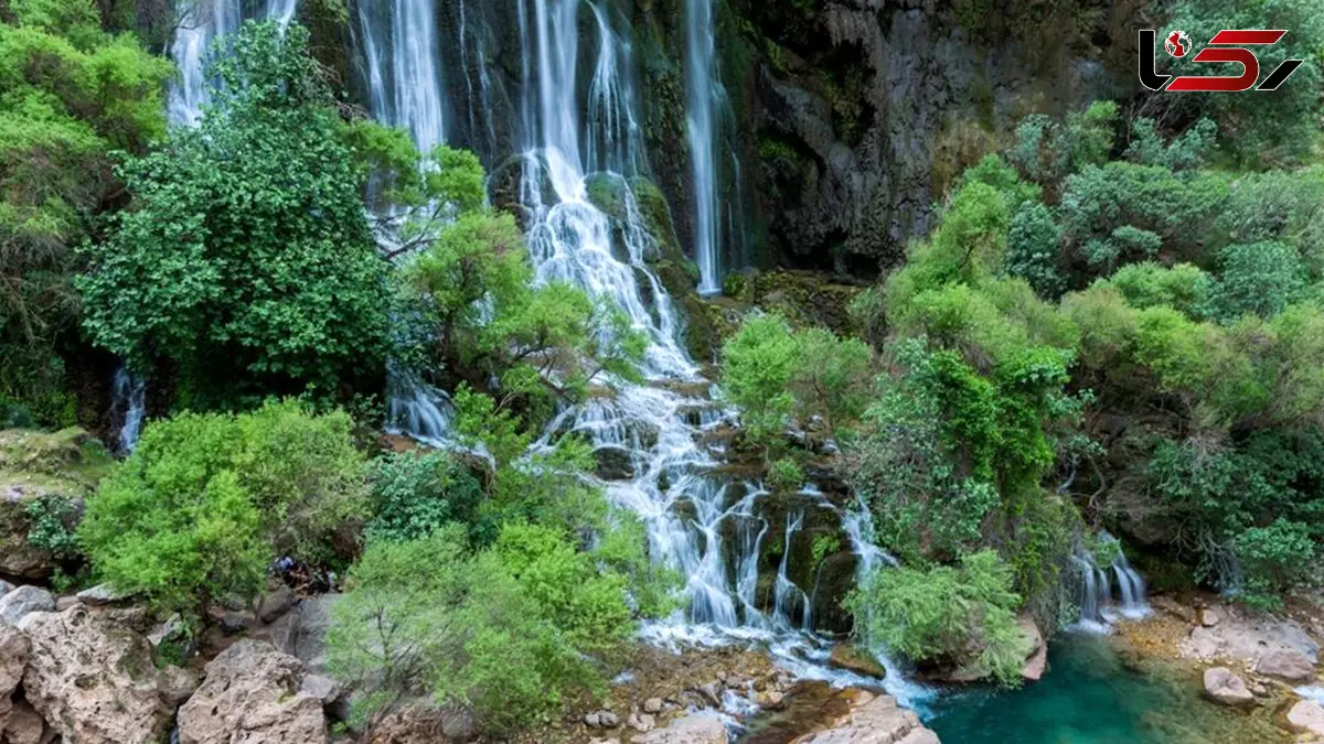 آبشار لندی؛ نگین طبیعی چهارمحال و بختیاری + فیلم