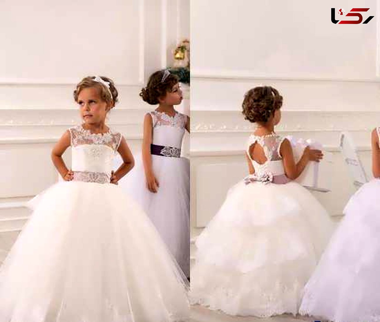 مدل لباس عروس جدید برای دختر خانم های خردسال +تصاویر  