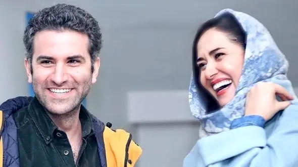 عکس / رونمایی از  عکس عروسی  هوتن شکیبا، حبیب سریال لیسانسه ها/ لباس عروس زیبای همسر حبیب در کت و شلوار متفاوت ..