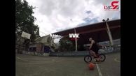 ترفند جالب یک بسکتبالیست برای گل زدن+فیلم