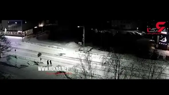 لحظه عبور شهاب سنگ در آسمان روسیه+فیلم