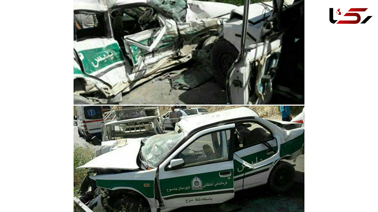 کشته شدن دردناک 2 مامور پلیس در جاده شیراز+ عکس وحشتناک