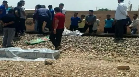  پیرمرد اندیمشکی روی ریل جان باخت + عکس