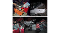 2 کشته و 12 مجروح در پی تصادف 2 پراید در جاده کامیاران - کرمانشاه