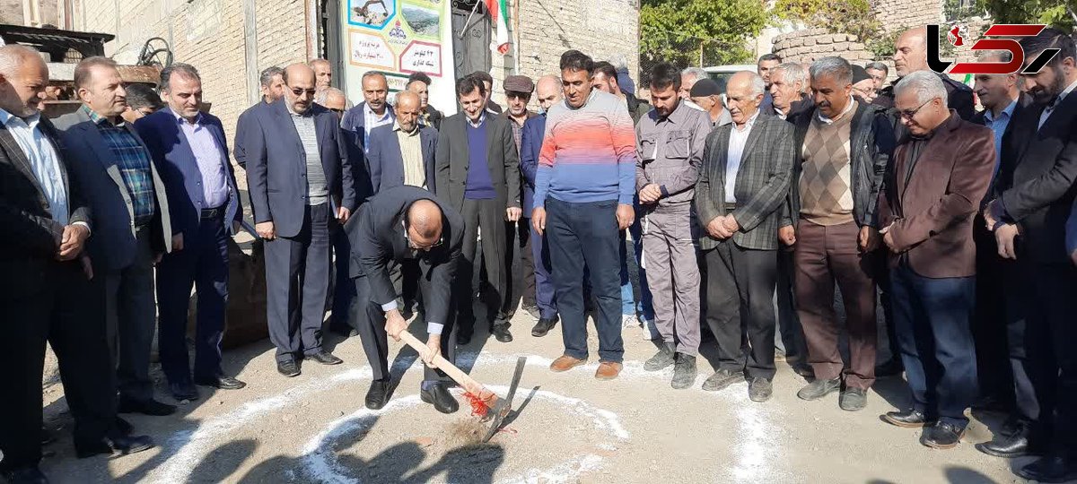 کلنگ گازرسانی به 7 روستای الموت غربی بر زمین زده شد