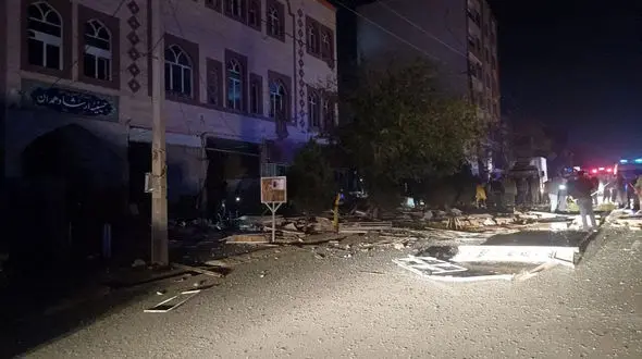 انفجار صبحگاهی حسینیه ارشاد همدان باعث تخریب و مصدومیت شد