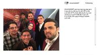 تبریک الناز حبیبی به برنده شدن فرشاد احمد زاده+ عکس