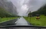 آهنگ "مگه پاییز" با صدای گرشا رضایی و تصاویر رانندگی در جاده بارانی سوئیس+ فیلم