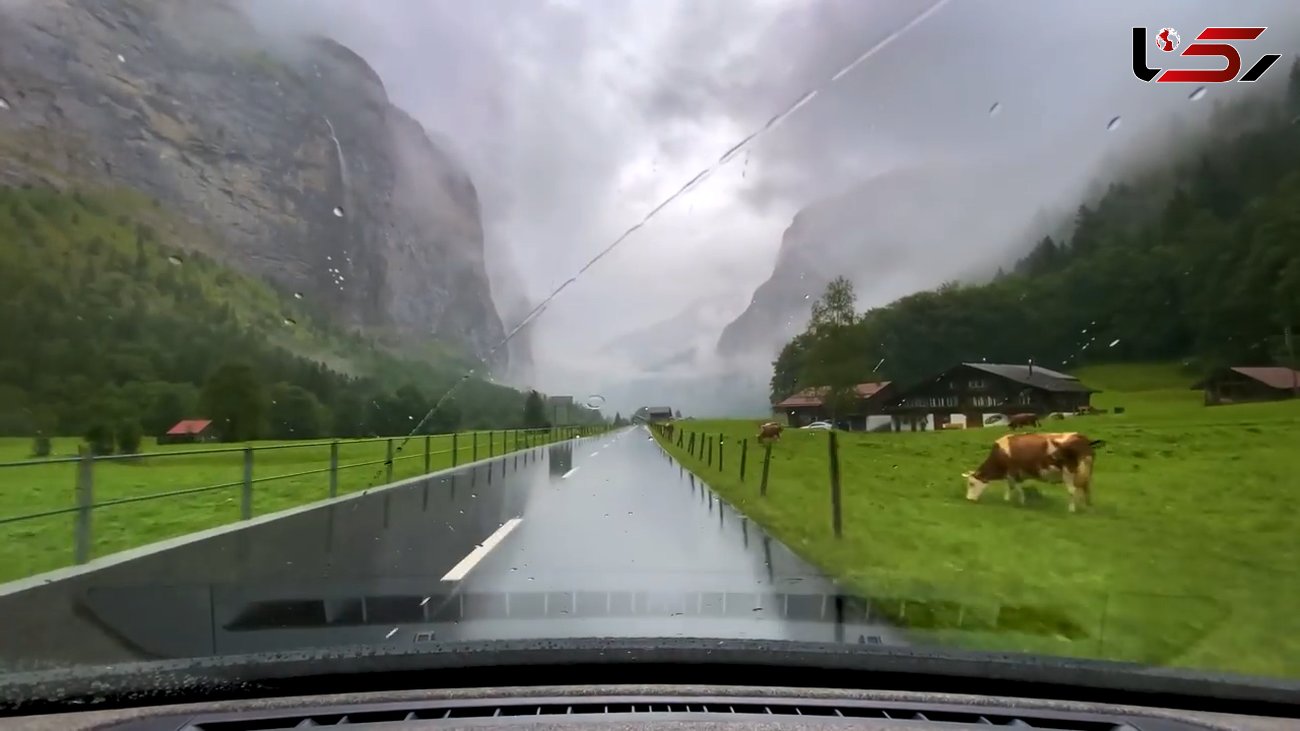 آهنگ "مگه پاییز" با صدای گرشا رضایی و تصاویر رانندگی در جاده بارانی سوئیس+ فیلم