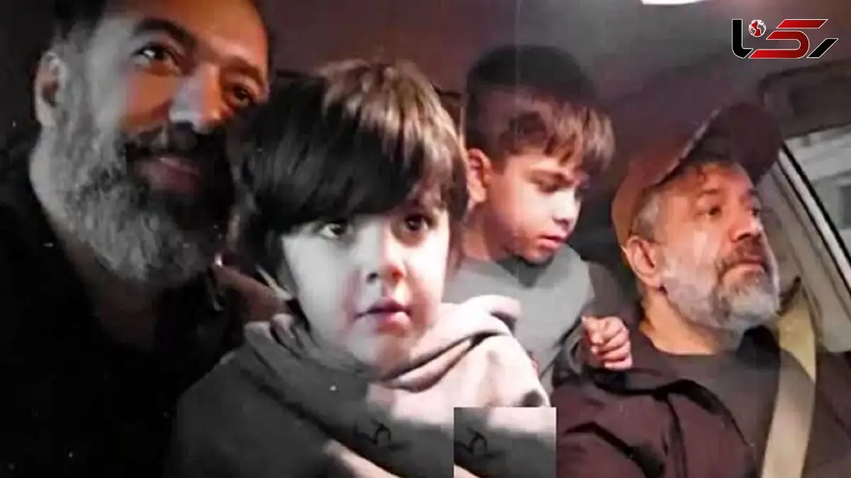 فیلم آواز جگرسوز /  حاج محمود کریمی با نوه و بچه ها تو ماشین از ستوده میخونن ...