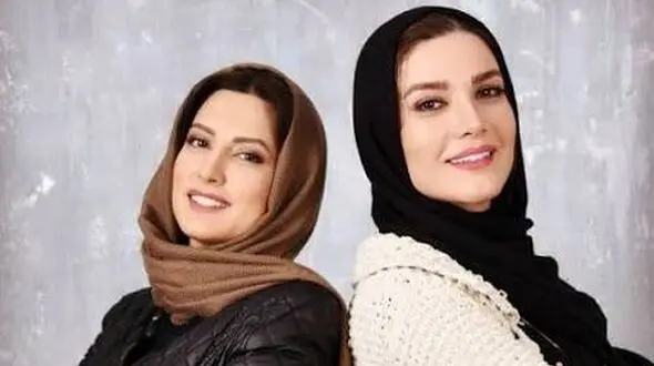 نگاهی به تیپ متین ستوده و سمیرا حسینی در پشت صحنه نمایش سهم زن که هم بازی بودند