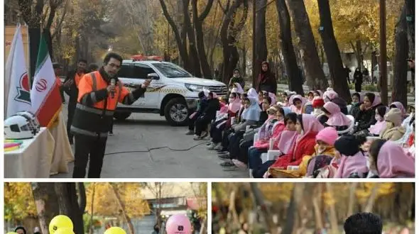 برگزاری برنامه های فرهنگی ایمنی حمل و نقل در گذر چهارباغ اصفهان