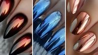 زیباترین ایده‌ های طراحی ناخن کروم / خلاقیت در استایل براق + گالری تصاویر