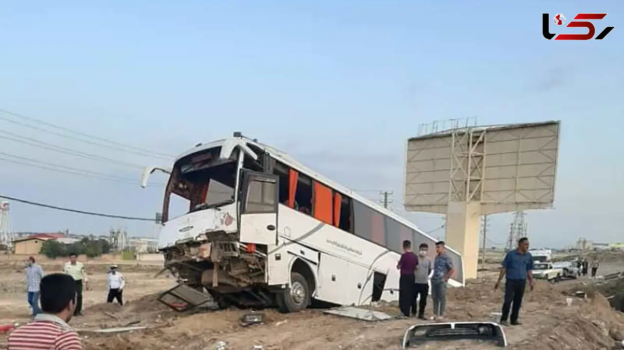تصادف خونین اتوبوس و تریلی در سبزوار / صبح امروز رخ داد