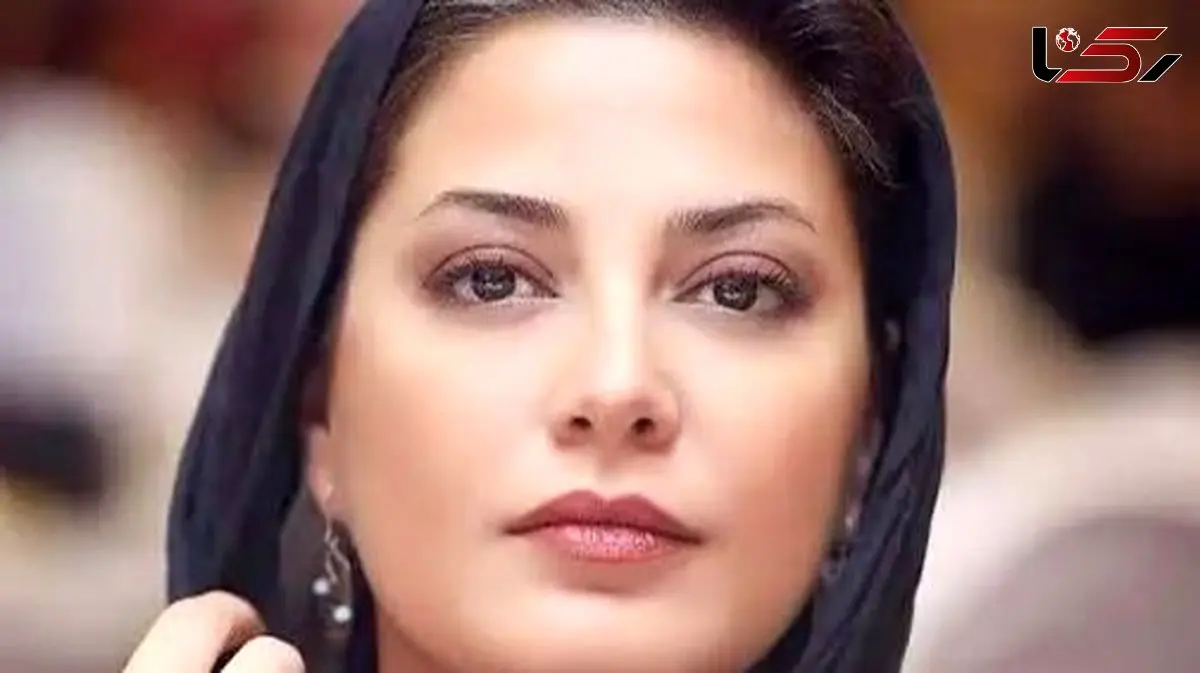  زیباترین عکس  طناز طباطبایی در برابر کلبه چوبی  / پرواز شالش در باد جنگل و نگاه های نافذش به عکاس