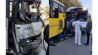 عکس از تصادف 2 اتوبوس مسافربری شهری در مشهد + وضعیت مصدومیت مسافران