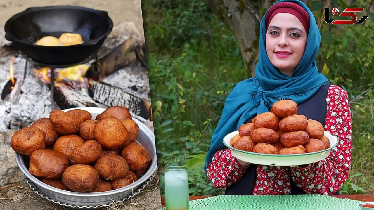 هیجان در طبیعت؛ طرز تهیه پیراشکی مرغ به سبک ایرانی! / فیلم