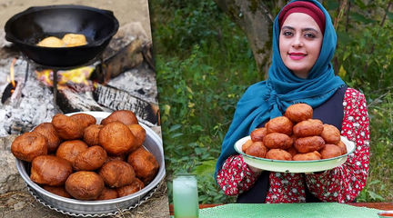 هیجان در طبیعت؛ طرز تهیه پیراشکی مرغ به سبک ایرانی! / فیلم