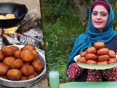 هیجان در طبیعت؛ طرز تهیه پیراشکی مرغ به سبک ایرانی! / فیلم