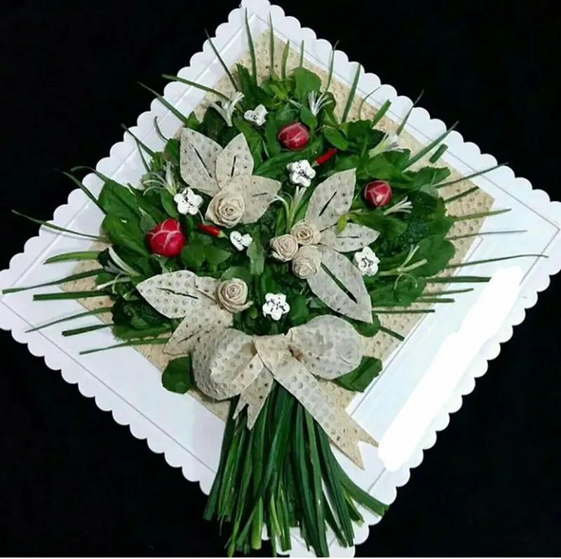 تزیین سبزی خوردن تک نفره