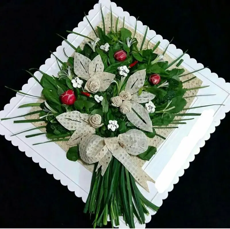 تزیین سبزی خوردن تک نفره