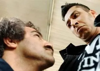 فیلم/ دعوای خنده دار محسن تنابنده و بهرام افشاری در پشت صحنه سریال پایتخت 